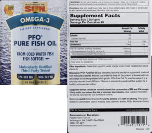PFO Pure Fish Oil Orange Flavor