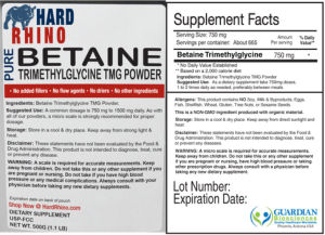 Pure Betaine Trimethylglycine TMG Powder