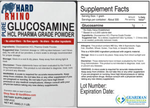 Pure Glucosamine HCL Phara Grade Powder