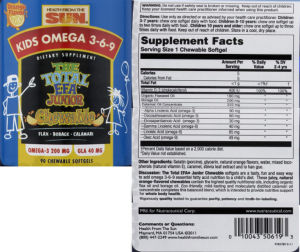 The Total EFA Junior Chewable Orange Fla