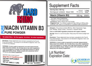 Pure Niacin Vitamin B3 Pure Powder