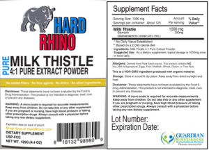 Pure Milk Thistle 4:1 Pure Extract Powde