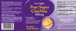 Pure Super CitriMax 500 mg