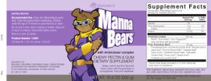 Manna Bears With Ambrotose Complex