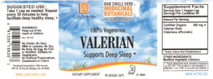 Label for Valerian
