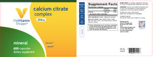 Calcium Citrate Complex 250 mg