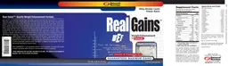 Label for Real Gains Vanilla Ice Cream