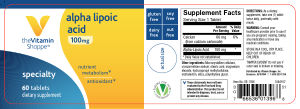 Alpha Lipoic Acid 100 mg