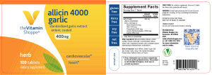 Allicin 4000 Garlic 400 mg