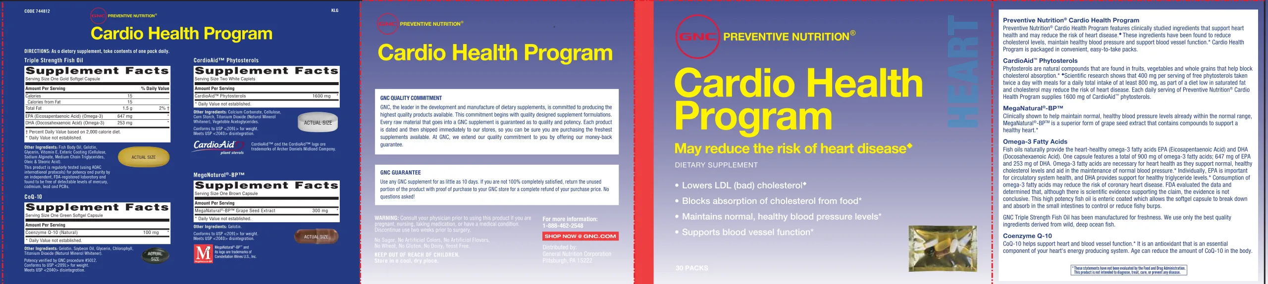 Label for Triple Strength Fish Oil