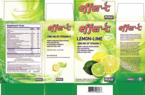 Label for Effer-C Lemon-Lime Effervescent Drink Mix