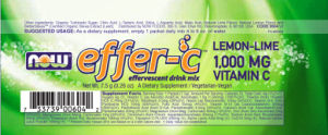 Label for Effer-C Lemon-Lime