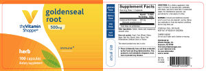 Goldenseal Root 500 mg