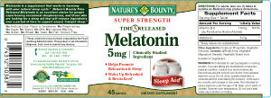 Time-Released Melatonin 5 mg
