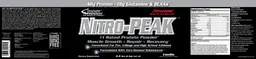 Label for Nitro-Peak Vanilla