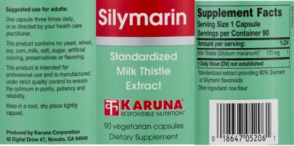 Label for Silymarin