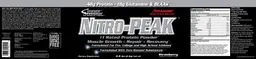 Label for Nitro-Peak Strawberry