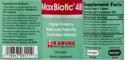 Label for MaxBiotic 4B