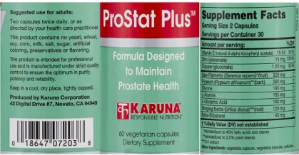 Label for ProStat Plus