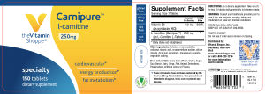 Carnipure L-Carnitine 250 mg