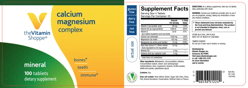Label for Calcium Magnesium Complex