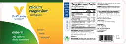 Label for Calcium Magnesium Complex