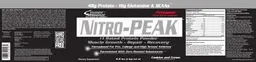 Label for Nitro-Peak Cookies And Cream
