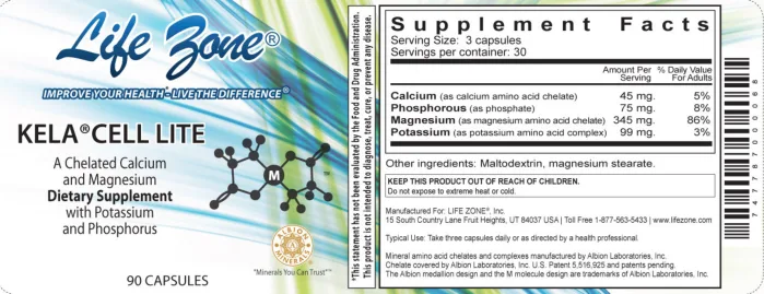 Label for KELA Cell Lite