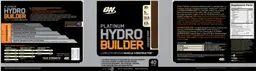 Label for Platinum Hydro Builder Chocolate Shake