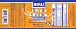 Label for Thyroid Nutrition