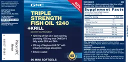 Label for Fish Oil 1240 +Krill