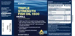 Label for Fish Oil 1500 +Krill