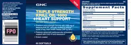Label for Krill Oil 1000 +Heart Support