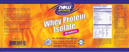 Label for Whey Protein Isolate Strawberry