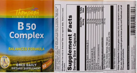 Label for B 50 Complex