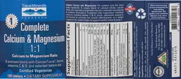 Label for Complete Calcium & Magnesium 1:1