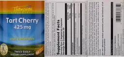 Label for Tart Cherry 425 mg