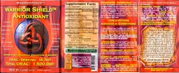 Label for Warrior Shield Antioxidant