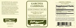 Label for Garcina Cambogia