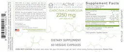 Label for Garcinia Cambogia 2250 mg With 60% HCA