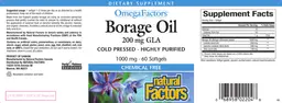 Label for Borage Oil