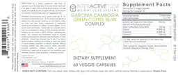 Label for Garcinia cambogia Green Coffee Bean Complex