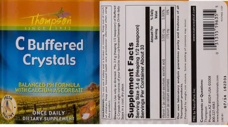 Label for C Buffered Crystals