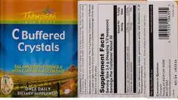 Label for C Buffered Crystals