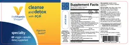 Label for Cleanse And Detox With Acai
