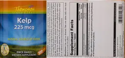 Label for Kelp 225 mcg