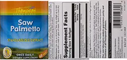 Label for Saw Palmetto