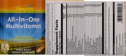 Label for All-In-One Multivitamin