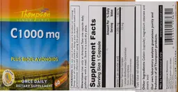 Label for C 1000 mg