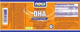 Label for Vegetarian DHA